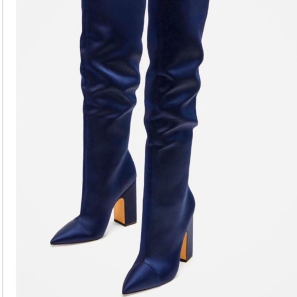 Zara blue boots